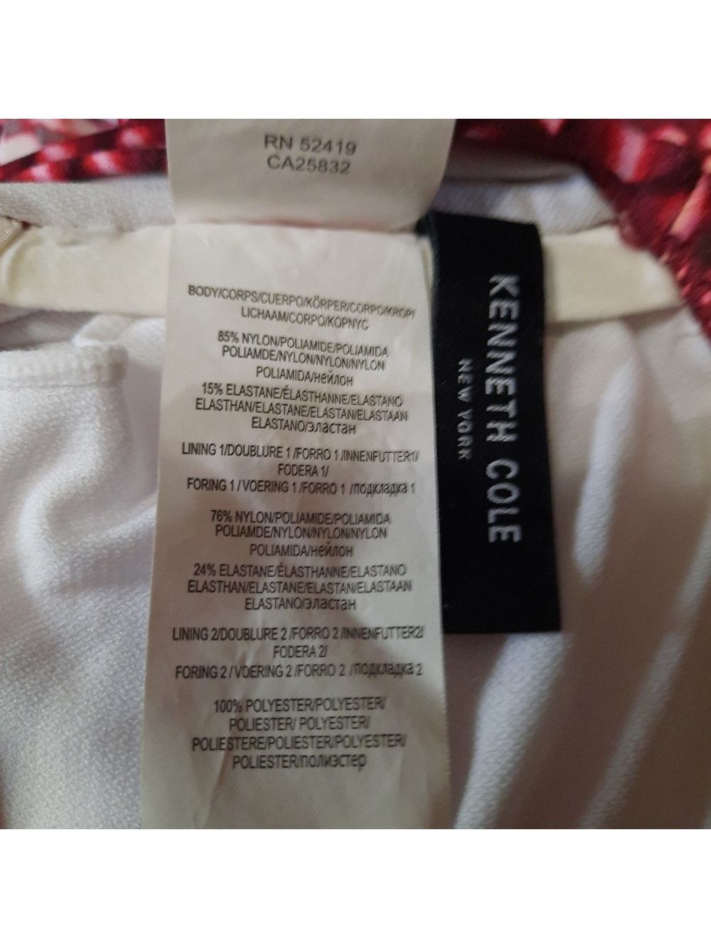 Kenneth Cole New York One Piece Swimsuit Medium - Picture 7 of 7